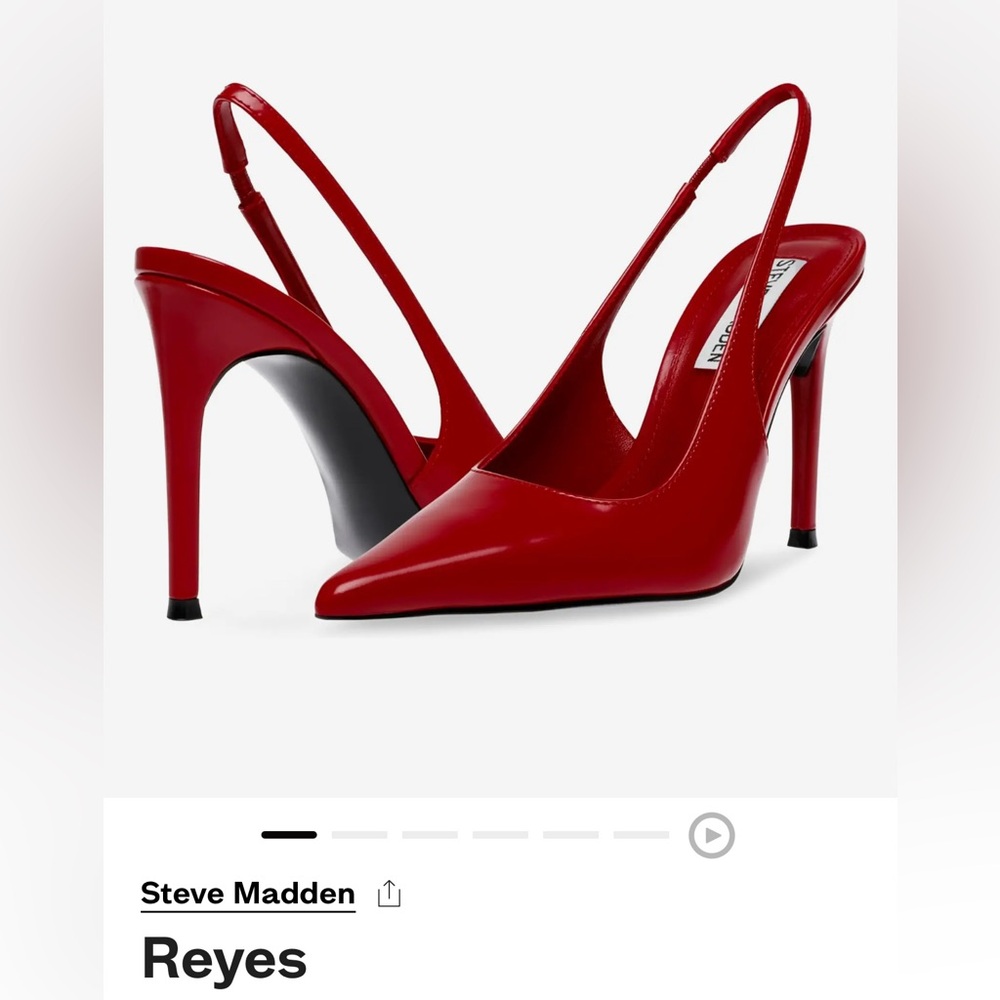STEVE MADDEN-RED 8.5 NEW NEVER WORN